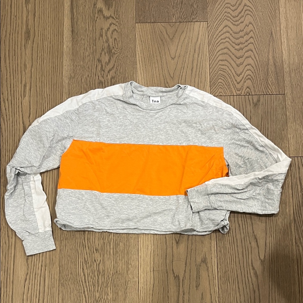 TNA Cropped Long Sleeve with Stripes